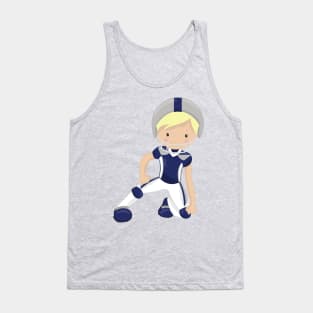 American Football, Rugby, Cute Boy, Blond Hair Tank Top